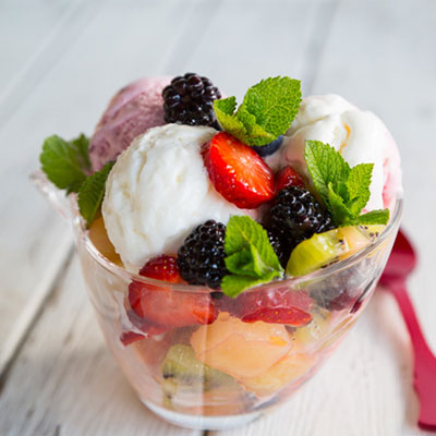 Fruit overload ice cream